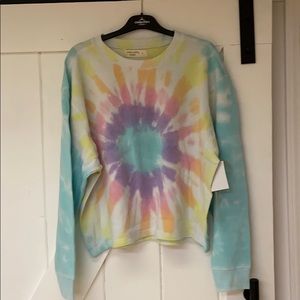NWT cozy tie dye sweatshirt